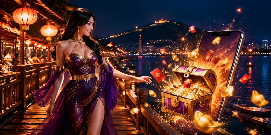 Khung cảnh chợ đêm Vũng Tàu rực rỡ với những bao lì xì đỏ và không khí lễ hội